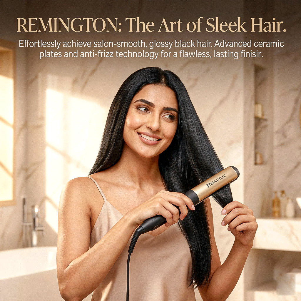 2 in 1 Ceramic Hair Straightener with Adjustable Temperature